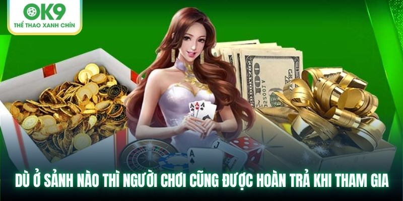 Dù ở sảnh nào thì người chơi cũng được hoàn trả khi tham gia